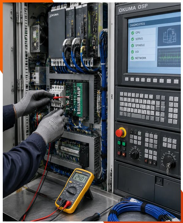 Ремонт систем ЧПУ Okuma OSP в Дзержинске